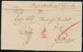 ~1846 Ex offo "Peter= / vardein" - Fünfkirchen