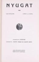 Nyugat 1908. I-II. kötet, 1-24. szám. Bp., 1979, Akadémiai. REPRINT! Kiadói egészvászon kötés, jó állapotban.