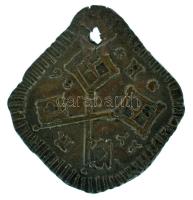 Német államok / Regensburg 1786H 1h Cu (0,55g) T:XF,VF lyuk German states / Regensburg 1786H 1 Heller Cu (0,55g) C:XF,VF hole Krause KM#237