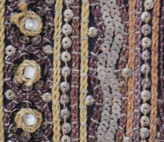 Nagyméretű burmai kalaga hímzéses falidísz, keretben, 186x62 cm /// KIZÁRÓLAG SZEMÉLYES ÁTVÉTEL, NEM...