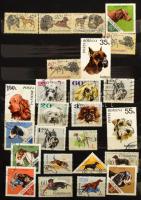 Magyar és külföldi motívum bélyegek 2 db A4 berakóban, sok állat motívummal