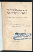 Papp Dániel: Tündérlak Magyarhonban. (Vidám bácskai elbeszélések). Bp., 1899, Szerző. Újrakötött egé...