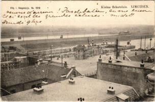 1906 Ijmuiden, Kleine Schutsluis, Vitg. J. Hoogerduijn No. 13310. / port (EK)