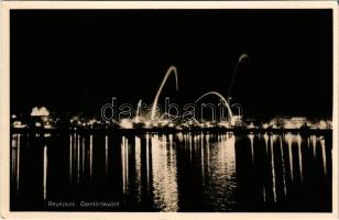 Reykjavík, New Year's Eve, general view, fireworks. Baldvin Pálsson