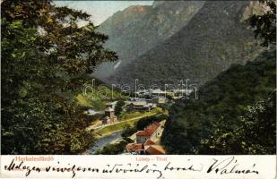 1904 Herkulesfürdő, Baile Herculane; látkép. Krizsány R. kiadása / Total / general view, spa (EK)