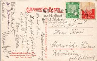 1925 Assmannshausen (Rüdesheim am Rhein), Weinklause. Kunstanstalt Fritz Gutmann / winery interior (...