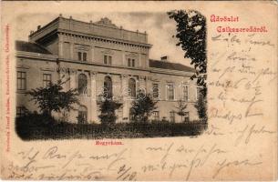 1901 Csíkszereda, Miercurea Ciuc; Megyeháza. Szvoboda József kiadása, Excelsior felvétele / county hall (kis szakadás / small tear)