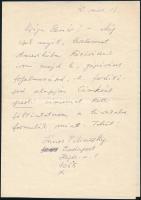 1979 Pilinszky János (1921-1981) költő autográf levele és levélborítékja Vattay Elemér fotóművésznek Velemről, Törőcsik Mari színművésznő házából. A levélben címét közli, az amerikai útra készülő Vattaynak.