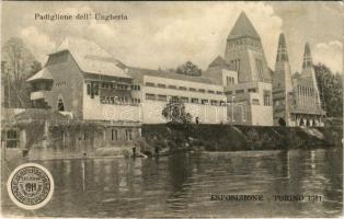 1911 Torino, Esposizione Internazionale, Padiglione dell'Ungheria / Magyar pavilon a torinói nemzetközi kiállításon / Hungarian pavilion at the Turin International Exposition. Hungarica (EB)