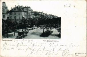 1897 Frantiskovy Lazne, Franzensbad; Kulmerstrasse, Paradies. Carl Bellmann / street (Rb)