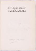 Rippl-Rónai József emlékezései aláírt kötet, hozzá két eredeti jelzett ceruzarajzzal és két levéllel...