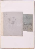 Rippl-Rónai József emlékezései aláírt kötet, hozzá két eredeti jelzett ceruzarajzzal és két levéllel...