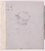 Rippl-Rónai József emlékezései aláírt kötet, hozzá két eredeti jelzett ceruzarajzzal és két levéllel...