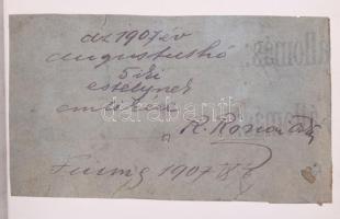 Rippl-Rónai József emlékezései aláírt kötet, hozzá két eredeti jelzett ceruzarajzzal és két levéllel...