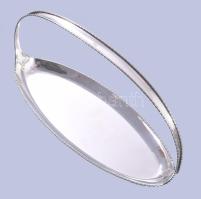 Ezüst (Ag) kosár kínáló, dianás jelzéssel, 37x20 cm, nettó 397g