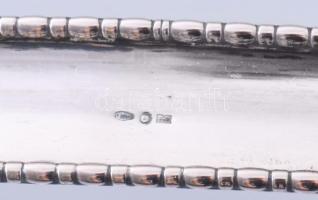 Ezüst (Ag) kosár kínáló, dianás jelzéssel, 37x20 cm, nettó 397g