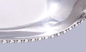 Ezüst (Ag) kosár kínáló, dianás jelzéssel, 37x20 cm, nettó 397g