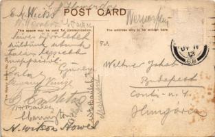 1913 London, Tottenham Court Road, double-decker autobuses. The Mayco Series No. 29. (Rb)