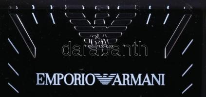 Emporio Armani karóra, kvarc, fém szíjjal, díszdobozban, működik, 4,5x3 cm