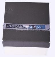 Emporio Armani karóra, kvarc, fém szíjjal, díszdobozban, működik, 4,5x3 cm
