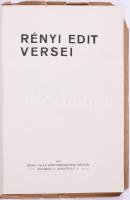 Gyömrői) Rényi Edit: ~ versei Bp., 1919. Benkő Gyula (Krausz J. és Társa ny.) 41+(2)p.
A mű szerzőj...