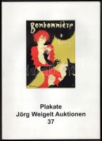 Plakate. Jörg Weigelt Auktionen 37. (Aukciós katalógus, plakát témában.) Hannover, 1996, Jörg Weigelt Auktionen. Gazdag képanyaggal illusztrálva. Német nyelven. Kiadói papírkötés.