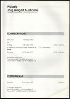 Plakate. Jörg Weigelt Auktionen 23. (Aukciós katalógus, plakát témában.) Hannover, 1992, Jörg Weigel...