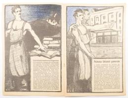 ca 1918 Bíró Mihály: [Magyarországi Építőmunkások Szakszervezetének grafikus, illusztrált kiadványa....