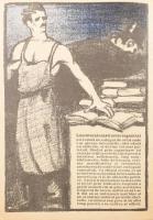 ca 1918 Bíró Mihály: [Magyarországi Építőmunkások Szakszervezetének grafikus, illusztrált kiadványa....