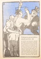 ca 1918 Bíró Mihály: [Magyarországi Építőmunkások Szakszervezetének grafikus, illusztrált kiadványa....