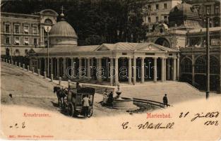 1902 Mariánské Lázne, Marienbad; Kreuzbrunnen. Hermann Poy / spa hall (EK)