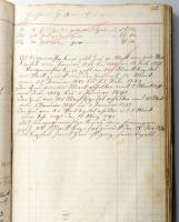 cca 1860-1920 Philipp Jakob Stengelin Tuttlingen, régi német nyelvű pénztárkönyv, kb. 90-100 oldalnyi bejegyzéssel, félbőr-kötésben, viseltes borítóval és gerinccel, helyenként foltos, kijáró/hiányzó lapokkal, 33,5x22,5 cm