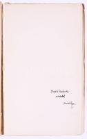 Móricz Zsigmond: Szerelem. - - egyfelvonásosai. 1-2. köt. Osváth Ernő (1876-1929) író, újságíró, irodalomkritikusnak dedikált példány!    (Bp.), 1913. Nyugat. 79+[1] p. Bírálati Tiszteletpéldány bélyegzéssel.; (Bp.), 1913. Nyugat. 78+[2] p.; Az második kötet előzéklap a szerző sora. Falus Elek által tervezett kiadói papírkötésben.