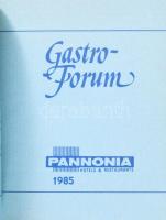 Gastro-Forum. Szerk.: Csizmadia, László. [Bp],1985.,Pannonia. Német nyelvű minikönyv, receptekkel. K...