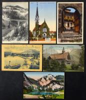 Svájc 76 db régi városképes, tájképes lap