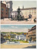 Ausztria 33 db régi városképes, tájképes lap, nagyrészt színes lapok nagyon jó állapotban