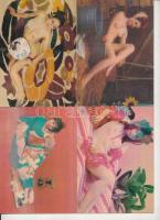 9 db 3 Dimenziós erotikus képeslap