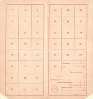 [Aprónyomtatvány] Iskolai takarékbélyeg gyűjtőlap. (1955 körül).
[Budapest, 1955 körül]. Pedagóguso...