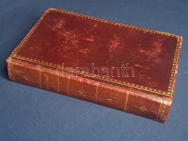 Blair Hugo, [Hugh]: Blair Hugo' Rhetorikai és aesthetikai leczkéi. Némelly kihagyásokkal és rövidítésekkel angolból [fordította] Kis János. Első kötet. Budán, 1838. A' magyar tudós társaság' költségével - A' magyar királyi egyetem' betűivel. [2] + VI + 7-399 + [1] p. Egyetlen magyar kiadás. Hugh Blair (1718-1800) skót lelkész, morálfilozófus, szónok. Az Edinburgh-i egyetemen tartott retorikai előadásaiból írt kötete eredeti nyelven először 1783-ban jelent meg. A munkát a frissen alakult Magyar Tudományos Akadémia már korai ülésein felvette a feltétlenül lefordítandó alapművek közé. A mű két kötetben teljes. Egyes oldalakon aláhúzások, lapszéli szövegkiemelések, az első és utolsó levélen apró sérülés, az utolsó ív levelein apró foltosság. Aranyozott korabeli bőrkötésben, aranyozott festésű lapszélekkel, a kötéstáblákon aranyozott keretdísszel. Jó példány.