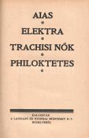 Sophokles drámái. Magyarul Csengeri Jánostól. I-II. kötet. [Teljes mű két kötetben.]
Kolozsvár, 191...