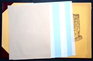 A kétszáz éves Diósgyőri Papírgyár ünnepi mintaív-gyűjteménye a papírgyár tölgyleveles védjegyével i...