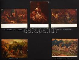 64 db modern festmény motívum képeslap nagy albumban