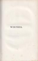 Goethe, [Johann Wolfgang von]: Werther par Goethe. Traduction nouvelle par Pierre Leroux, accompagné...