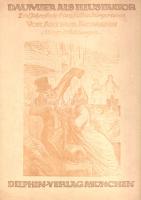 Rümann, Arthur:  Daumier als Illustrator. Drei Jahrzehnte franzözischen Bürgertums. Mit 150 Abbildungen. München, 1919. Delphin-Verlag. [8] + 112 p. Egyetlen kiadás. Arthur Rümann (1888-1963) német művészettörténész gazdagon illusztrált monográfiája a francia karikatúra mesteréről, Honoré Daumier-ről (1808-1879). Bár Daumier elsősorban saját korának társadalmi típusairól, főként a francia nyárspolgárokról készített jelentős erejű, groteszk karikatúrákat, monográfiánk bőven válogat a művész történelmi karikatúráiból is, melyek a korábbi évszázadok visszásságait idézik meg. Kissé sérült gerincű, illusztrált, enyhén kopott kiadói kartonkötésben, felül vörös festésű lapszélekkel. Jó példány.