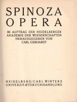 Spinoza, Baruch: Opera. Herausgegeben von Carl Gebhardt. [Teljes mű négy kötetben.]
Heidelberg, [19...