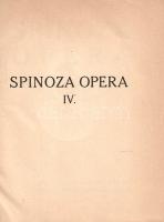 Spinoza, Baruch: Opera. Herausgegeben von Carl Gebhardt. [Teljes mű négy kötetben.]
Heidelberg, [19...