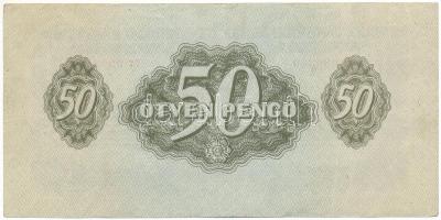 1944. 50P "A Vöröshadsereg Parancsnoksága" "TB 089369" T:F szép papír
Adamo P46