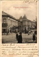 1901 Szabadka, Subotica; Beltéri népiskola, gyógyszertár. Heumann Mór kiadása / school, pharmacy (EK)