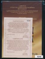 2025 200 éves a Magyar Tudományos Akadémia bélyegszett benne a blokk fekete sorszámmal, eltérő fogaz...