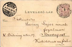 1899 Szabadka, Subotica; városháza, törvényszéki palota, templom, vasútállomás. Víg Zsig. Sándor kia...